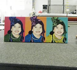 Warhol style 3 panels